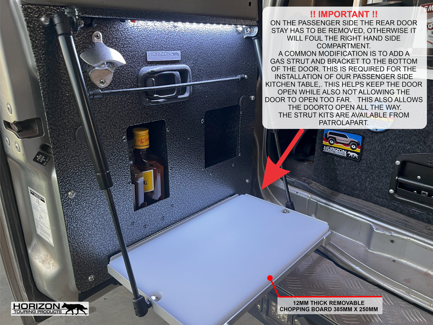 **IN STOCK - READY TO SHIP** GU PATROL REAR DOOR KITCHEN TABLES