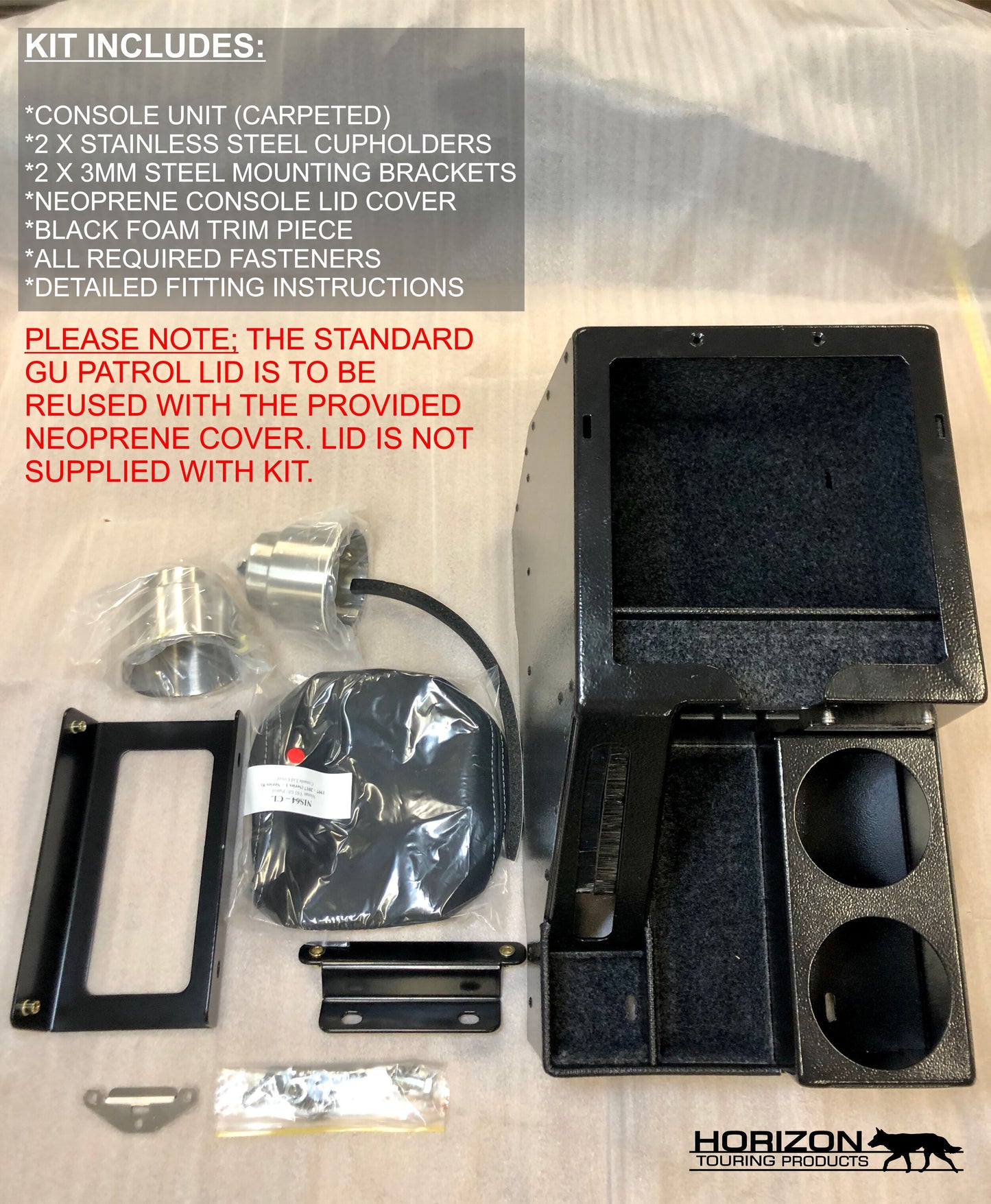 **PREORDER - SAVE 10% ** GU PATROL CENTRE CONSOLE - (WAGONS AND UTES)